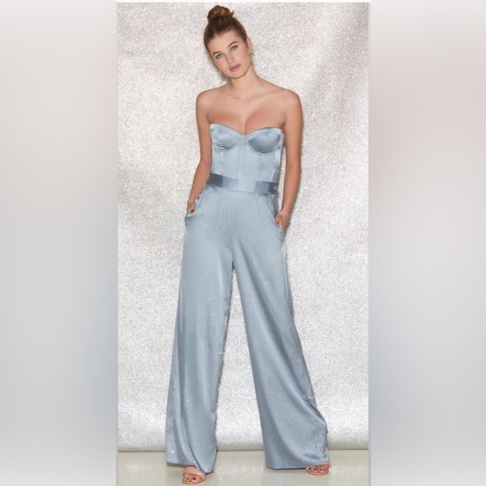 Fleur du Mal Satin Wide leg Pants